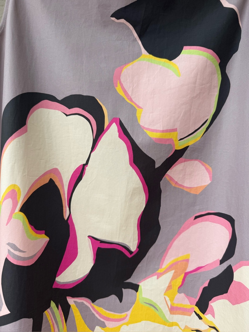 PSOPHIA cotton poplin floral print dress in cadmium - Picture 5 of 14